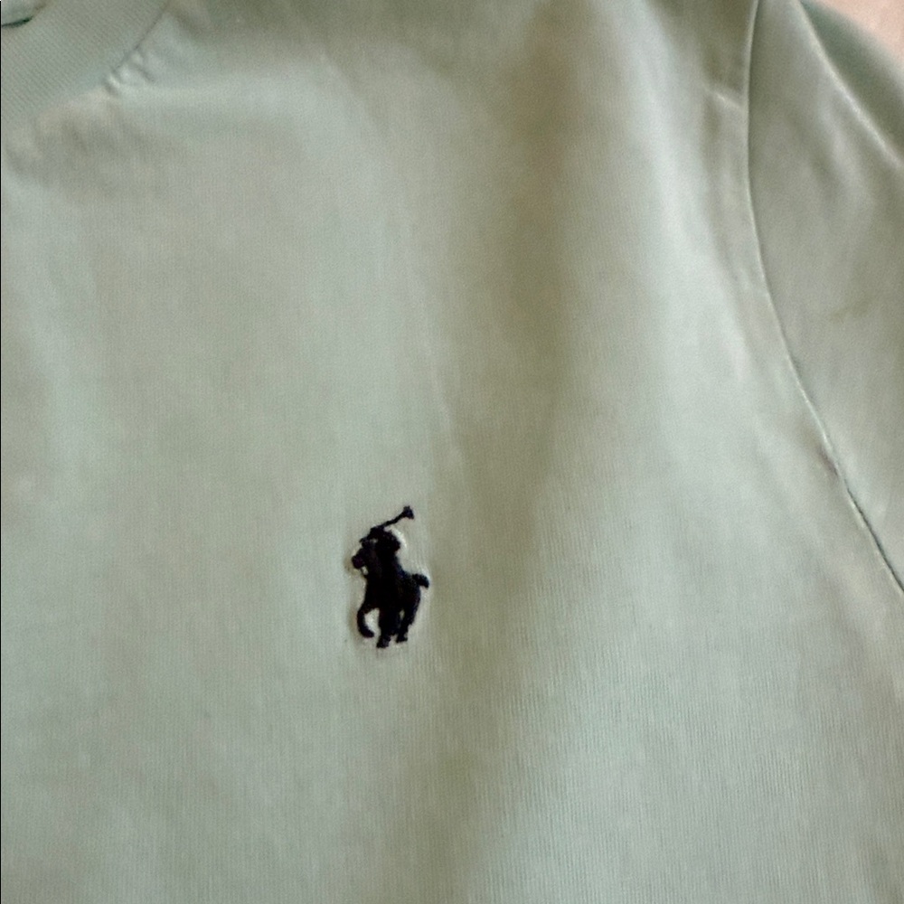 Polo Ralph Lauren Boys Light Blue V-Neck T-Shirt Med 10-12 - Picture 6 of 8